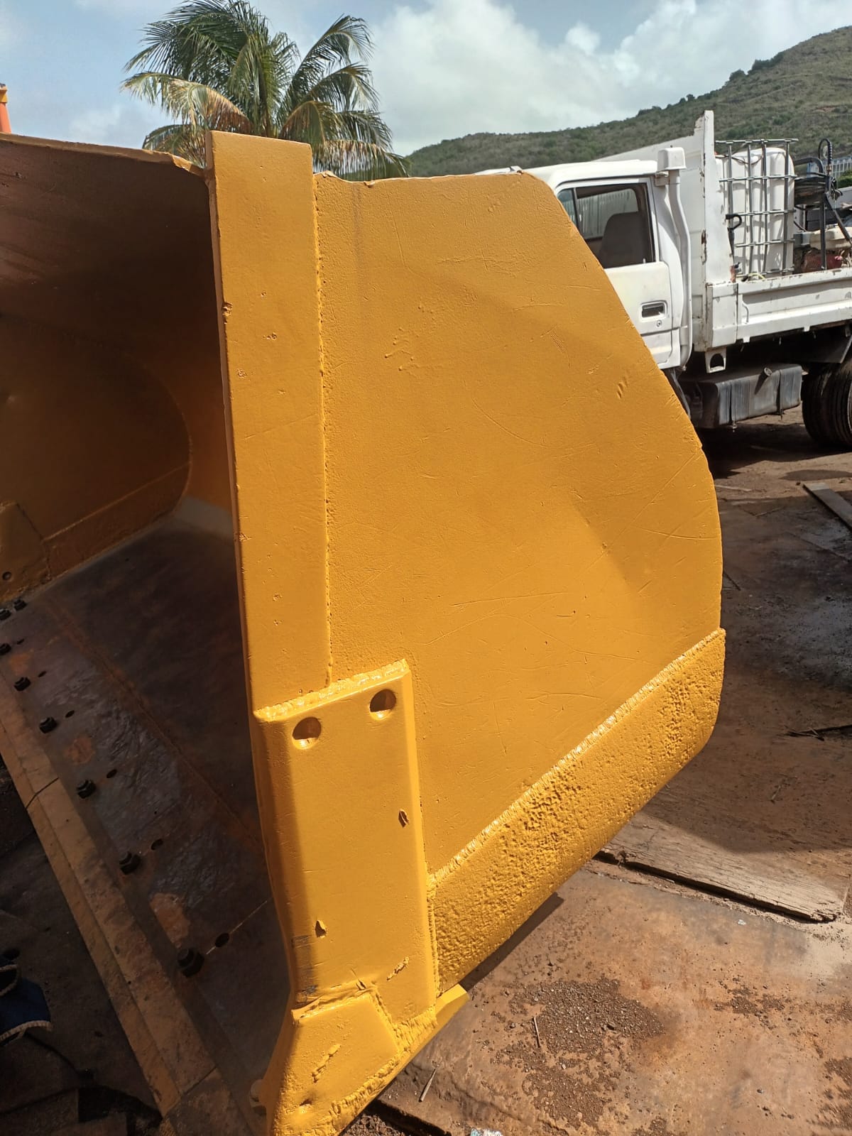 Field welding on commercial project by TAS Welder Mechanics Sint Maarten