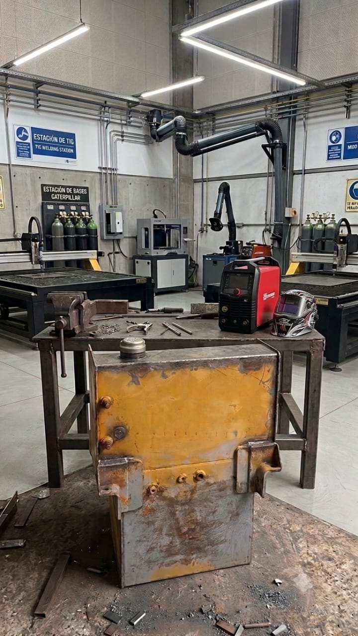 Industrial steel tank fabrication