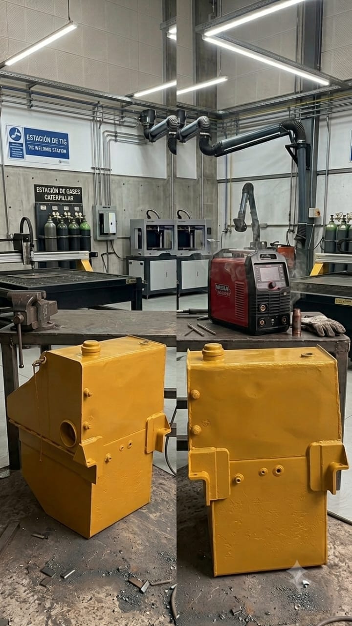 Steel tank assembly in the TAS shop
